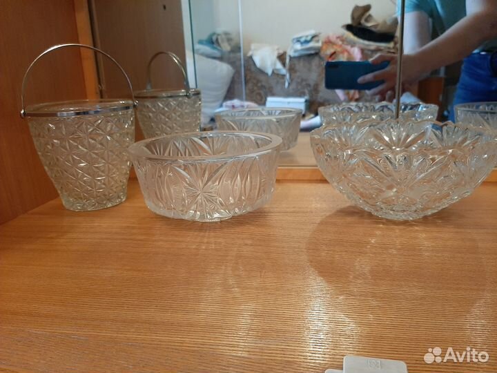 Хрустальные салатники и конфетницы СССР