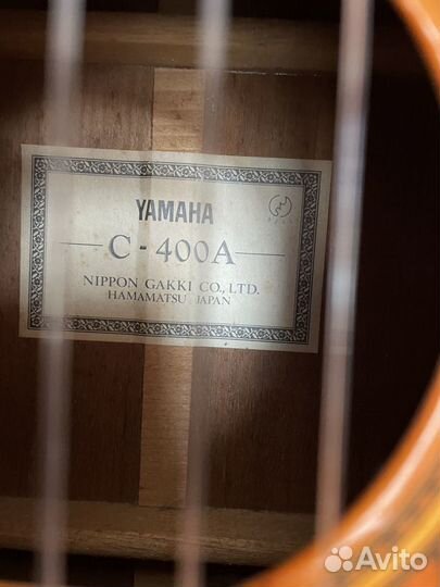 Винтажная классика Yamaha C-400A