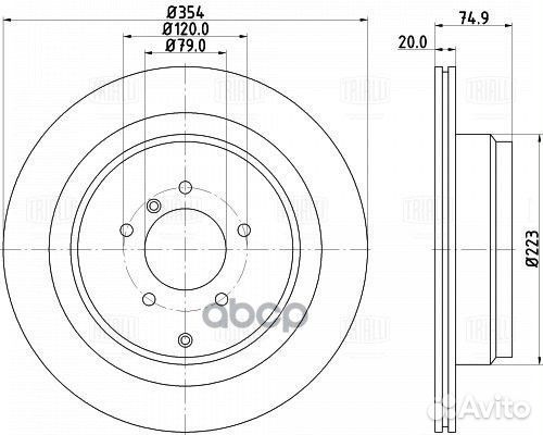 Диск торм. для а/м Land Rover Range Rover III