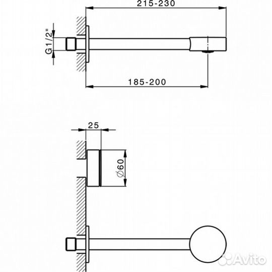 Смеситель для раковины Cisal Slim SM01351040