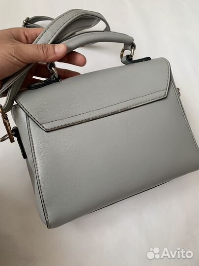 Женская сумка через плечо, серая 17*22