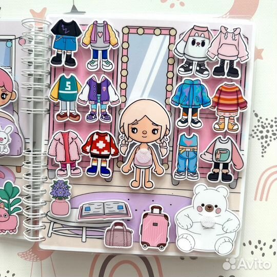 Альбом и игры на липучках Подружки Тока Бока