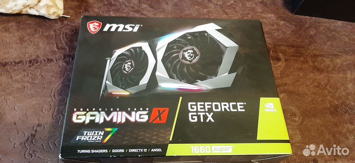 Видеокарта MSI GeForce GTX 1660 super 6 гб