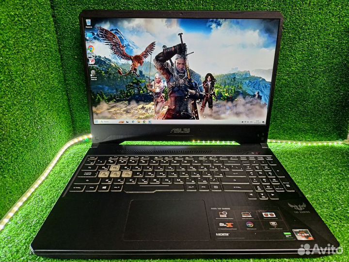 Мощный игровой ноутбук asus/2ssd/16gbозу/geforce16