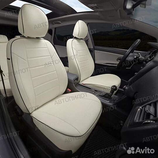 Авточехол экокожа-классика Ford Fiesta 2001-2009