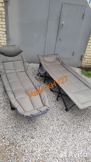 Раскладушка туристическая с матрасом