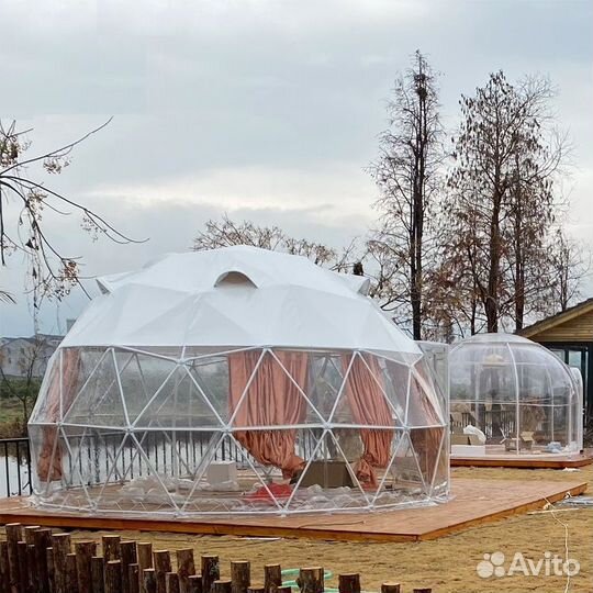 Сферический шатер зима/лето Геокупол Глэмпинг Юрта