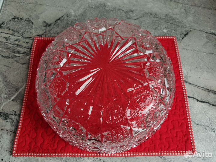 Ваза для фруктов хрусталь СССР