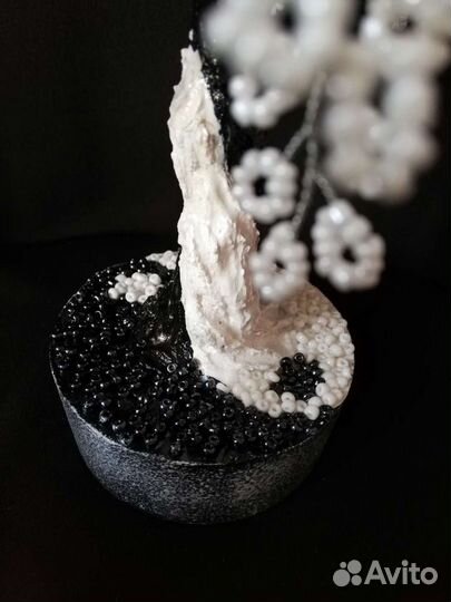 Инь Ян дерево из бисера