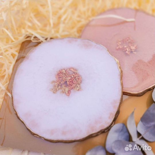 Подстаканники, костеры из эпоксидной смолы