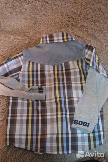 Рубашка в клетку детская