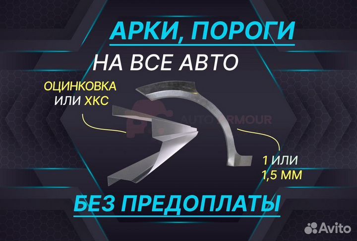 Задняя арка Geely Emgrand EC7 ремонтные кузовные