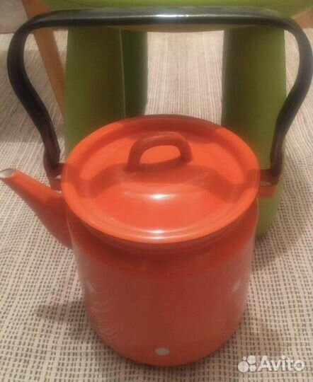 Чайник СССР новый эмалированный