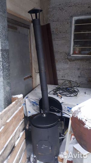 Печь с казаном