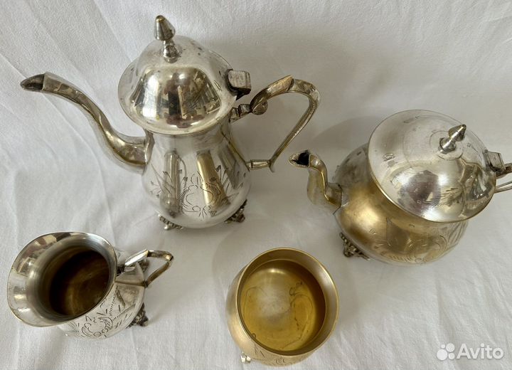 Чайно-кофейный набор латунь
