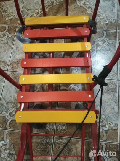 Санки с выдвижными колесами