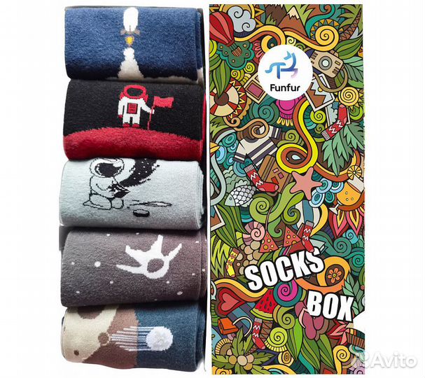 Носки Funfur Martian в наборе 5 пар
