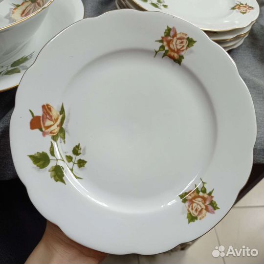 Фарфоровый столовый сервиз 19 предметов Польша