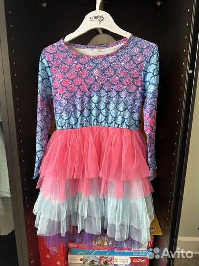 Нарядное платье для девочки 110 116