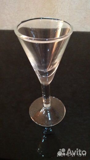 Рюмки объем 20 мл на высокой ножке набор 6 штук