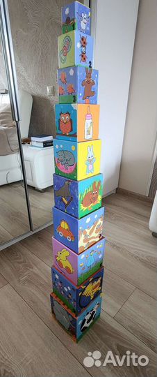 Пирамидка из кубиков Djeco