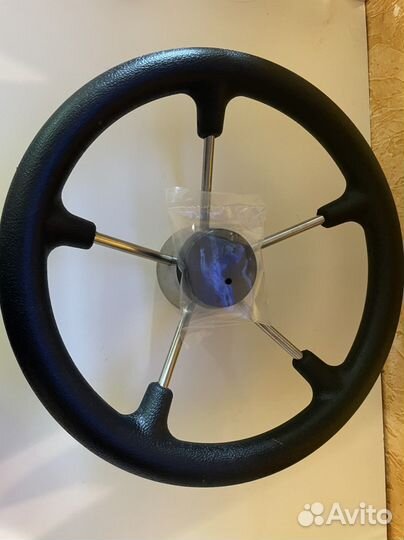 Руль, штурвал для лодки, катера, яхты