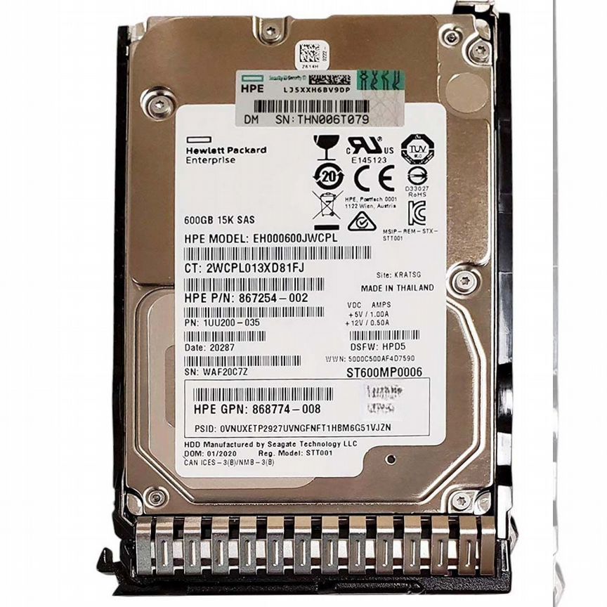[P54680-001] Жесткий Диск Hp 600gb 15k Sas 2,5" Hdd P54680-001