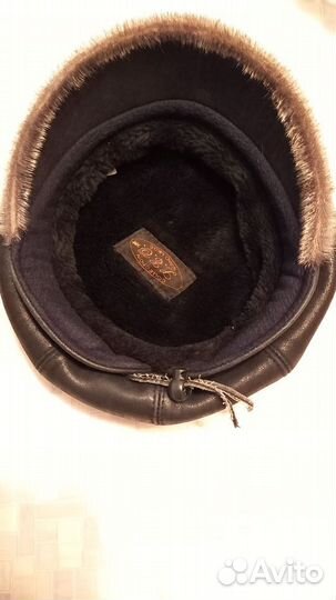 Кожаная шапка