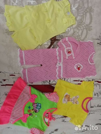 Детские вещи для девочки 86 92