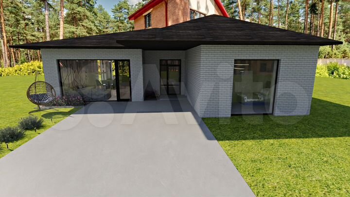 Дом 100м² на участке 6сот