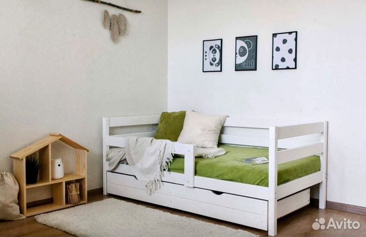 Кровать подростковая из березы 180/90 (магазин)