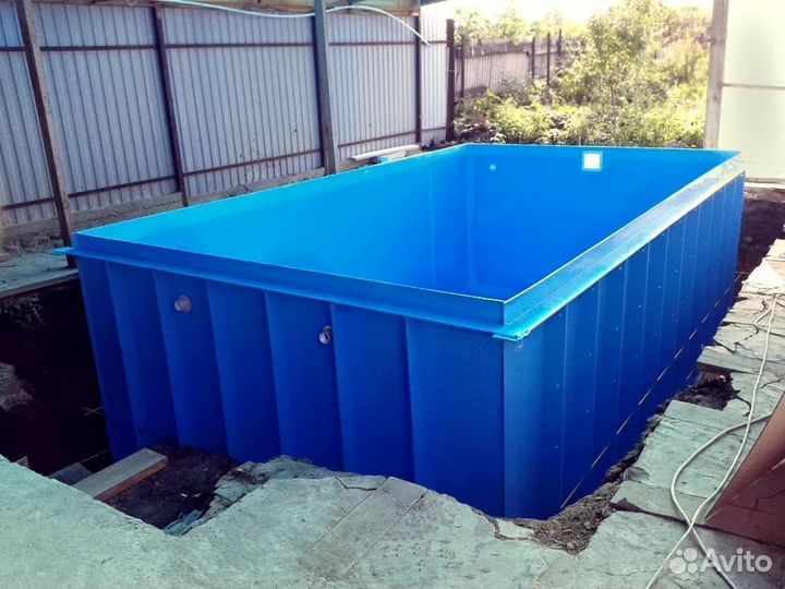 Бассейн 3х5х1,5 для дачи