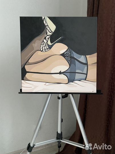 Эротическая картина в стиле поп-арт