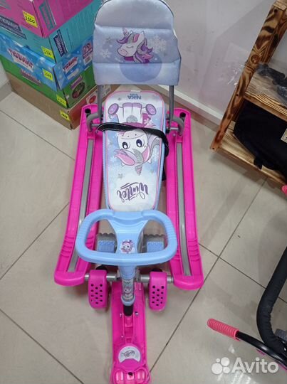 Снегокат Тимка спорт 6 с единорогом+ доставка