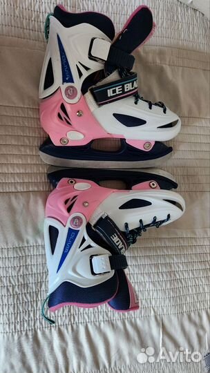 Коньки детские раздвижные 30-33р