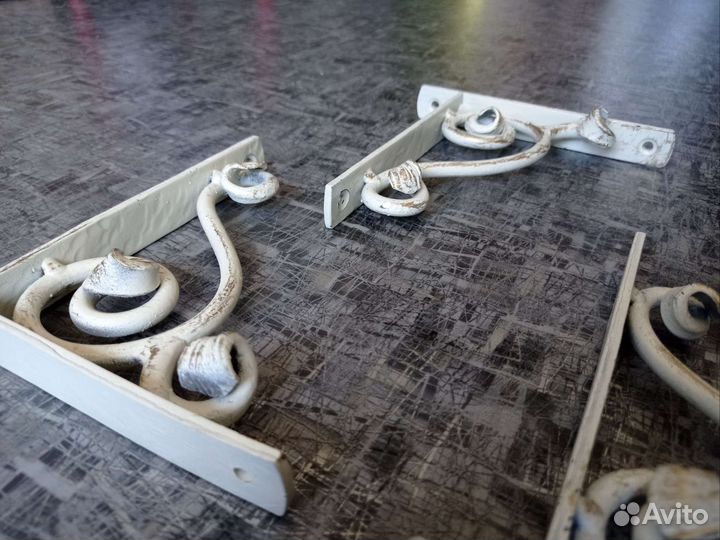 Полкодержатели кованые. Винтаж. Антиквариат