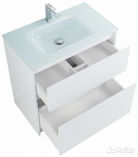 Мебель для ванной BelBagno Kraft-800-PIA-BB810/465-LV-VTR-BL Bianco Opaco