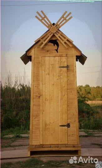 Дачный туалет с установкой