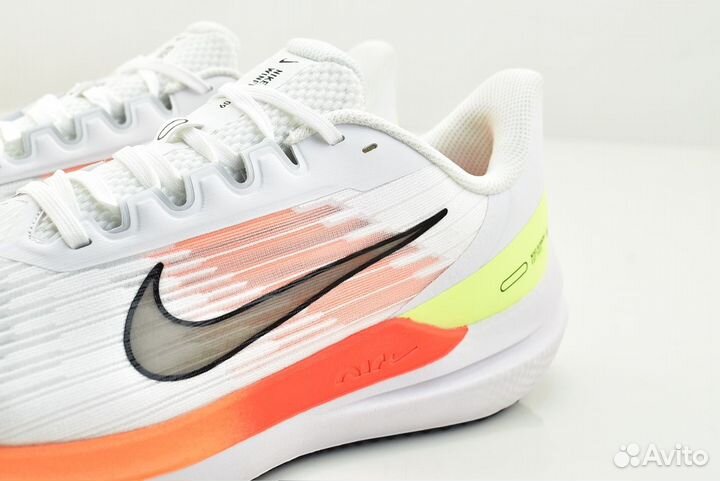 Кроссовки Nike Air Winflo 9 White Bright Crimson