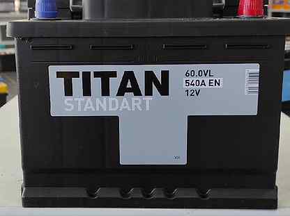 Аккумулятор 60Ач Titan 550А standart обратной поля