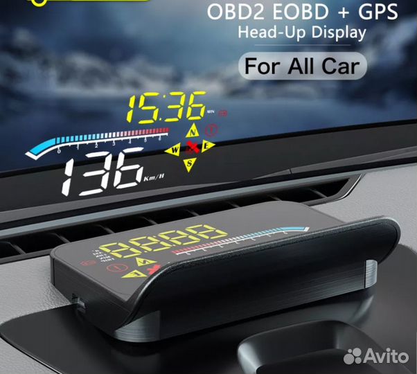 Проектор скорости для всех автомобилей(GPS,OBD,USB