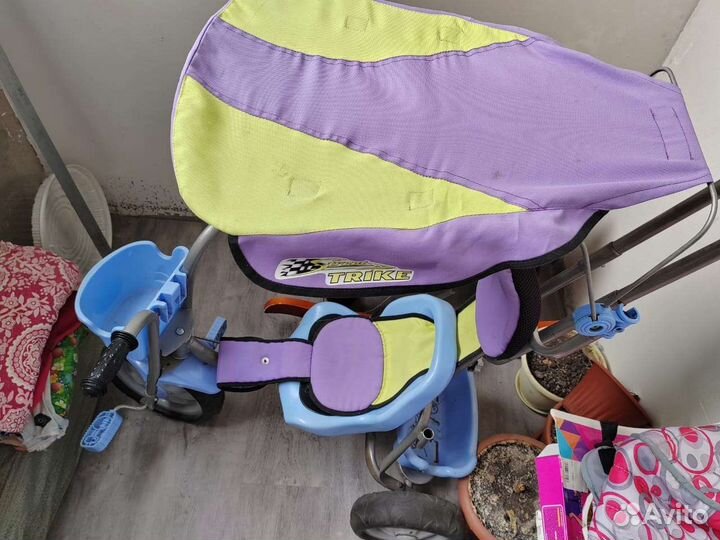Детский трехколесный велосипед бу
