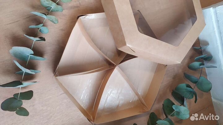 Крафтовая коробка/Шестигранник