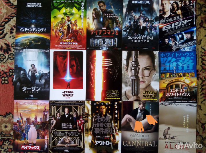 Японские кинофлаеры. Флаеры. Марвел. Star wars