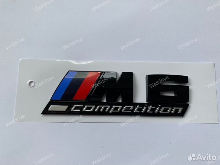 Шильд BMW M6 Competition черный глянец