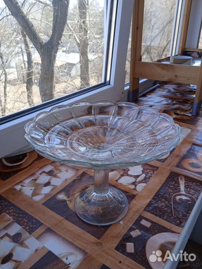 Фруктовница на ножке СССР