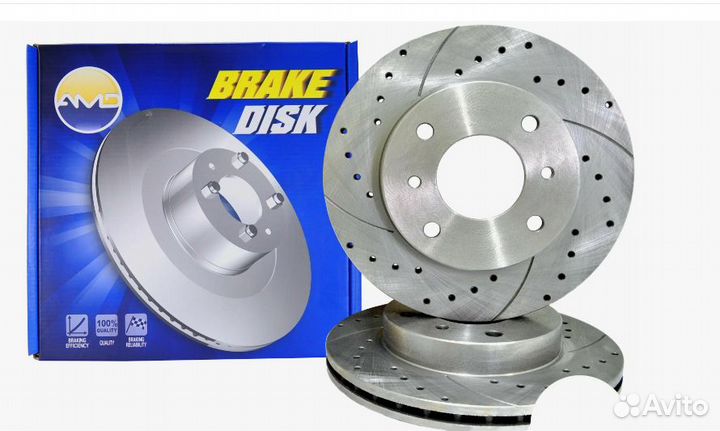 Диски переднего тормоза перфорация Almera Classic