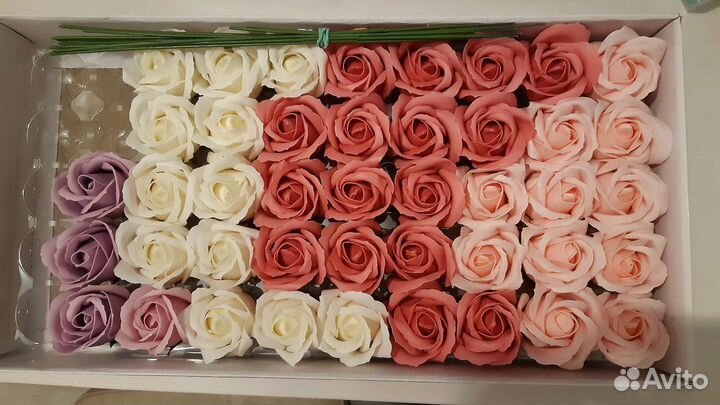Мыльные розочки набор ассорти