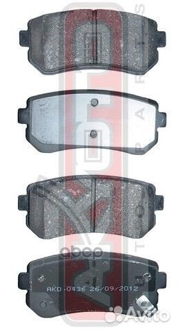 Колодки тормозные AKD0436 akyoto