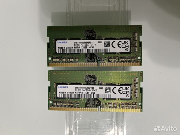 Оперативная память so-dimm ddr4 8gb Samsung 3200